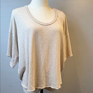 Project Social Moment Textures Tee Raw Linen Size M